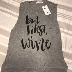 But first wine tank